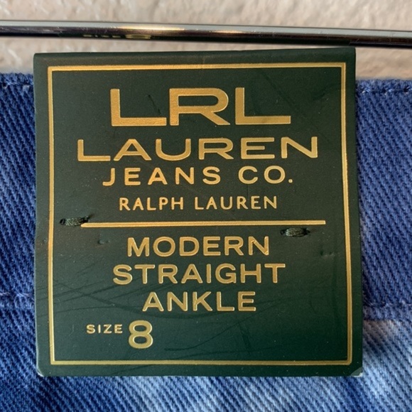 RALPH LAUREN | NWT Bleach Dye Modern Ankle Straight sz 8 - Picture 5 of 7